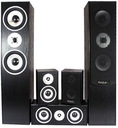 Heimkino-Lautsprecherset ''E-1004''schwarz, 2x Stand, 2x Sat, Center