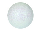 Dekokugel 6cm, weiß, glitzer (6Stk)
