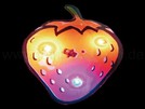 Blinkie Blinky LED Pins Anstecker "Erdbeere“