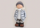 WINTERKIND GRAU/WEISS KER.TEXTIL-MUETZE 40CM