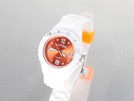 weiss mit orangenem Ziffernblatt Viper Silikonuhr