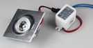 LED-Einbauleuchte ''QD-1'', 1W, 80lm, ALU, 3000K, 45°, 230V/50Hz