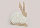 HASE HOLZ M.KUNSTFASER WEISS 36X6X46CM