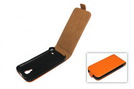 Tasche (Flip Slim) für Samsung I9190 Galaxy S4 mini orange