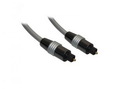 Lichtwellenleiterkabel (Ø 6,0 mm) Toslink (St.) - Toslink (St.) 1,0 m silver