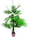 Areca Palme mit großen Wedeln m Zementtopf 230cm, Kunstpflanze