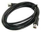 Antennenkabel 1,5m Koax-Stecker > Koax-Kupplung, 75dB, schwarz