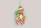 WEIHNACHTSHAENGER BAER GLAS 14CM
