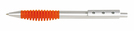 Kugelschreiber "Touch", orange/silber, 14,7 cm
