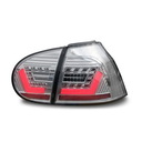 Rückleuchten für VW Golf 5 mit Lightbar und Full-LED Technik, 03-08, Klar/Chrom