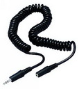 Klinkenstecker 3,5mm Stereo auf Klinkenkupplung Spiralkabel 3Meter
