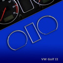 Tacho Chromringe für VW Golf 2, 3-teilig