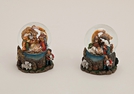SCHNEEKUGEL KRIPPENSZENE POLY SORT.9CM