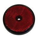 Reflektor Rund Rot Durchmesser 60 mm 10022