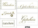 Gutschein-Karte (Querformat) in schlichter Eleganz