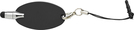 Schluesselanhaenger 'Message', Farbe: Schwarz, Groesse: 6 x 2,6 x 0,8 cm