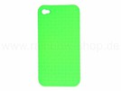 Design Cover Schale IPhone 4 neongruen Relief