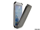 Star-Case® Flip ''Roma'' Linea für Samsung i9505 Galaxy S4 echt Leder Black