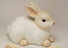 DEKO-HASE PAPPMACHE/TON/KUNSTFELL 40X27X30CM