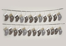 ADVENTSGIRLANDE M.STOFFSOCKEN 24TLG 260CM L