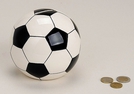SPARDOSE FUSSBALL KERAMIK 13CM}