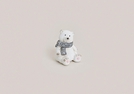 EISBAER SITZEND AUS TON 8X8X11CM