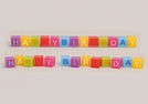 KERZENSET 13TLG. HAPPY BIRTHDAY MULTI 3X3X3CM