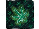 BA-131 Bandana Kopftuch schwarz/grün Hanfblatt