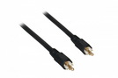 Kabel 1x Cinch (St.) - 1x Cinch (St.) gold 5,0 m