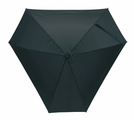 Fiberglas-Schirm "Triangle", Schwarz, Ø108 cm