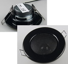 Decken-Einbaulautsprecher ''Mini'', Halogen-Look, 8cm Ø, 6cm Einbau, schwarz