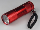 LED-Taschenlampe 9 LEDs ''CTL-9'', Alu, für 3x Micro Batterien