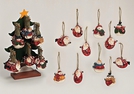 WEIHNACHTSHAENGER MET.SORT.CA.6CM