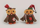 EULE WEIHNACHTEN SITZEND TEXTIL 2-F.S.30CM