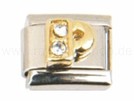 Italian Charm Glieder Armband Buchstaben "P"