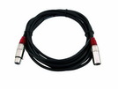Kabel MC-30R, 3m, rot, XLR m/f, sym