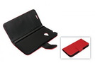Tasche (Flip Quer) für HTC One (M7) red