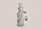 SCHNEEMANN M.LATERNE SILBER/GRAU KER.51CM