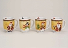 BECHER KERAMIK WEIHNACHTSDEKOR SORT.11CM