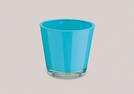 BLUMENTOPF MAX GLAS TUERKIS 13X14CM}