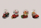 SCHNEEKUGEL WEIHNACHTSF. POLY SORT . 7CM
