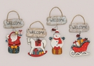 WEIHNACHTSHAENGER WELCOME HOLZ 4-F.S.12X18CM