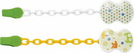 Sauger-Clip mit Kette neutral, sortiert , 1Stück