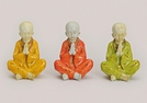 BUDDHA ORANGE/GELB/GRUEN POLY 3-F.S.11X9X15CM