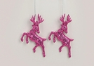 REH Z.H.KUNST.GLITTER PINK   2-TLG.13X1X11CM