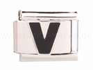 Italian Charm Glieder Armband Buchstaben "V"