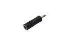 Adapter 1x Klinke (St.) (3.5) mono - 1x Klinke (Bu.) (6.35) mono black