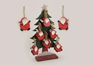 WEIHNACHTSHAENGER NIKOLAUS HOLZ 2-F.S.9CM