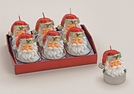 TEELICHT-SET 6TLG NIKOLAUS-KOPF 5X4CM