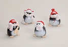 PINGUIN WEIHNACHTEN KERAMIK 4-F.S. 6X6X9CM